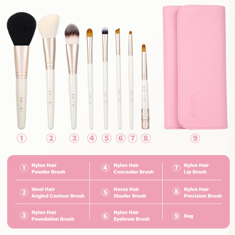 8 piece Makeup Brushes Set